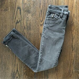 BLANKNYC Gray Skinny Jeans with Zipper Detail | Size 24